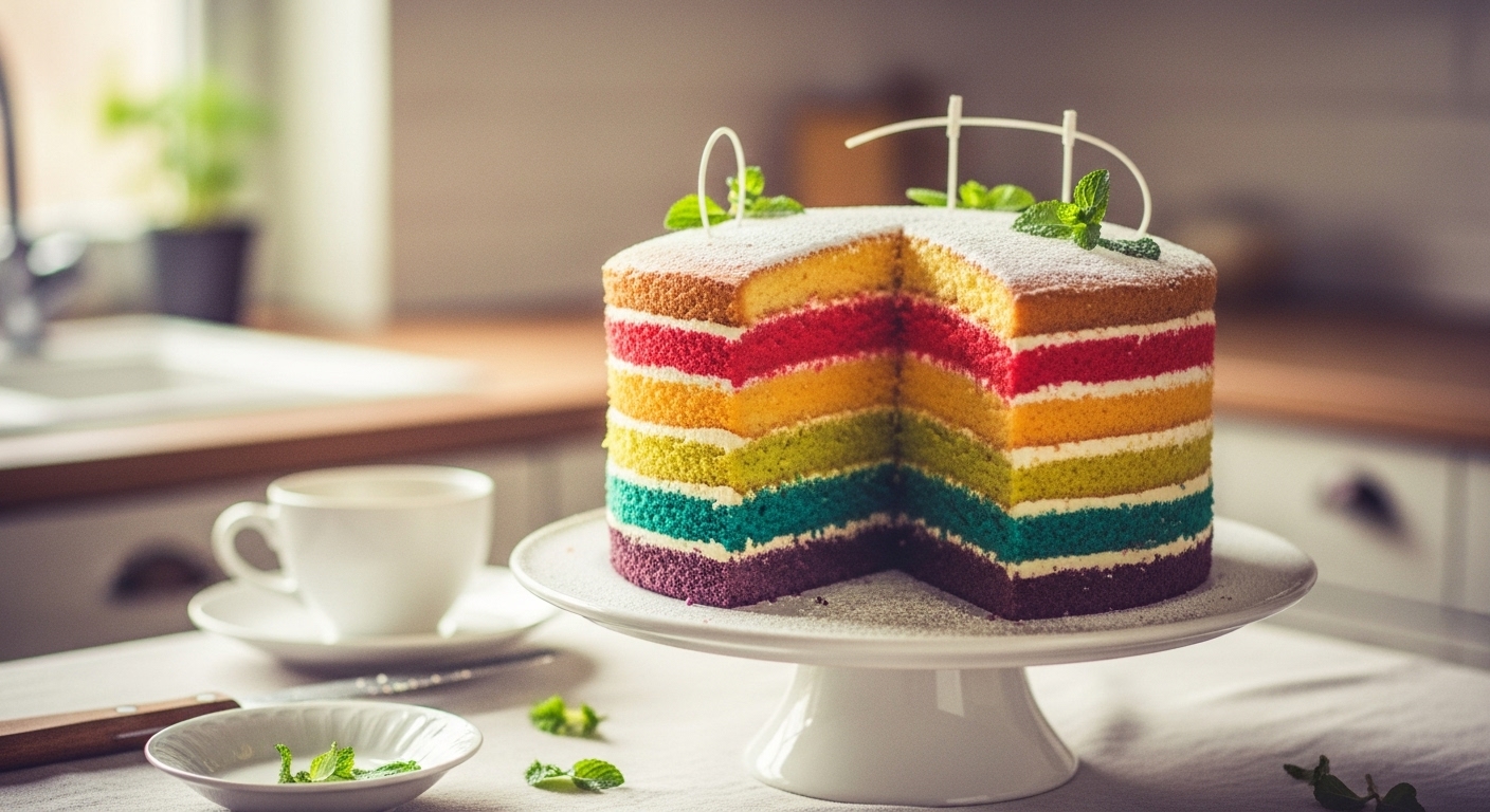 レインボーケーキ